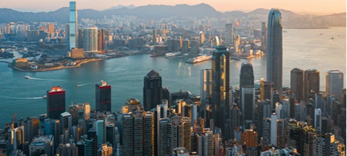 Hong Kong skyline, representing MSL's market presence in Hong Kong.