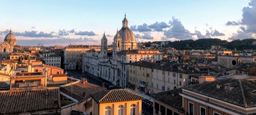 Rome skyline, representing MSL's market presence in Rome.