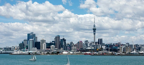 Auckland skyline, representing MSL's market presence in New Zealand.