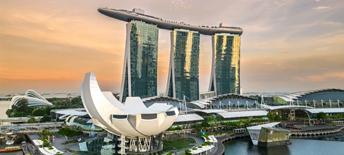 Singapore skyline, representing MSL's presence in the Singapore market.
