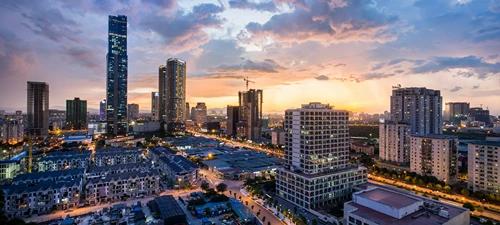 Hanoi skyline, representing MSL's market presence in Hanoi.