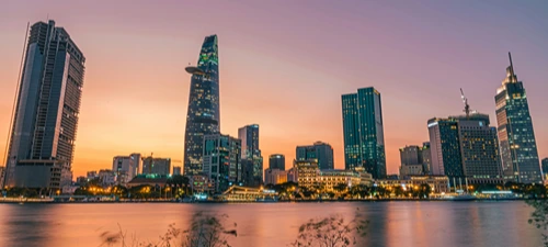 Ho Chi Minh skyline, representing MSL's market presence in Ho Chi Minh.