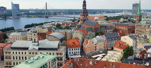 Latvia skyline, representing MSL's Baltics market presence