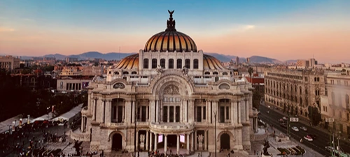 Mexico City skyline, representing MSL's Mexico presence.