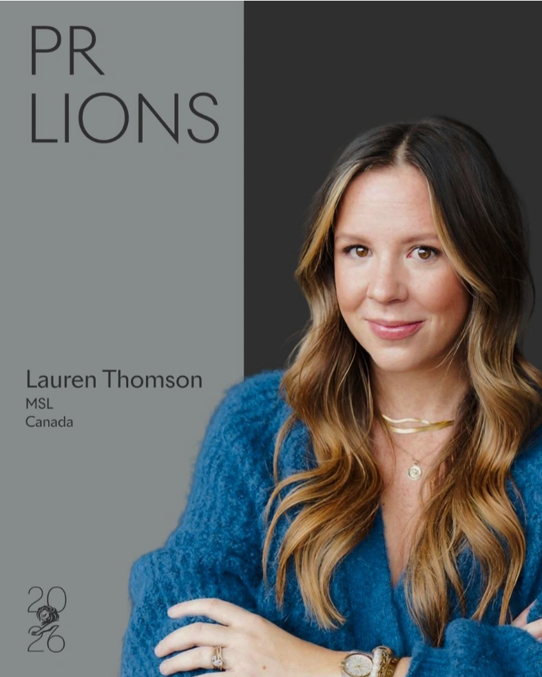 Lauren Thomson of MSL Canada joins the 2026 Cannes Lions PR Jury